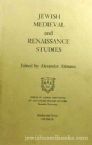 Jewish Medieval And Renaissance Studies - Studies And Text Vol. IV